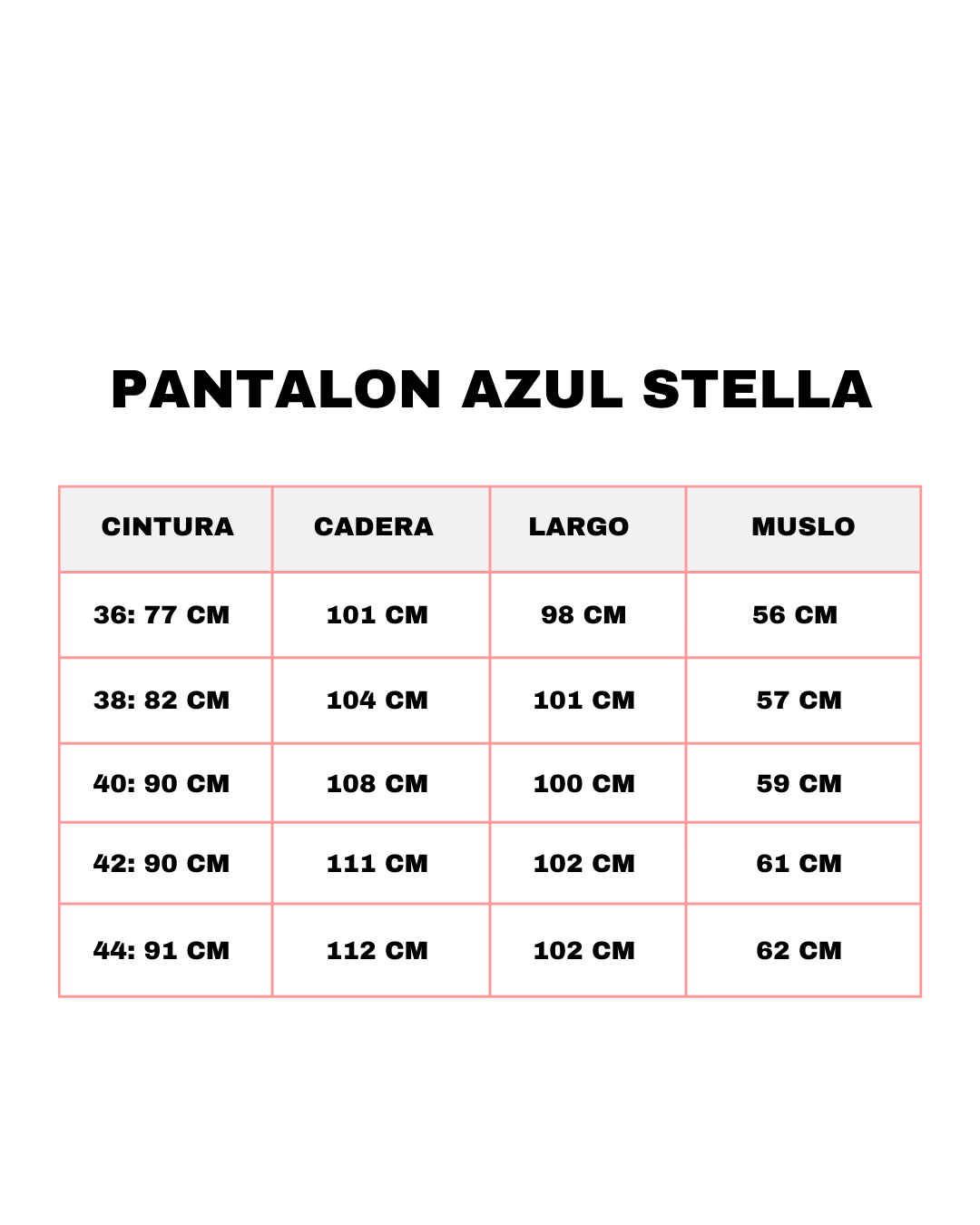 Guía de Talles