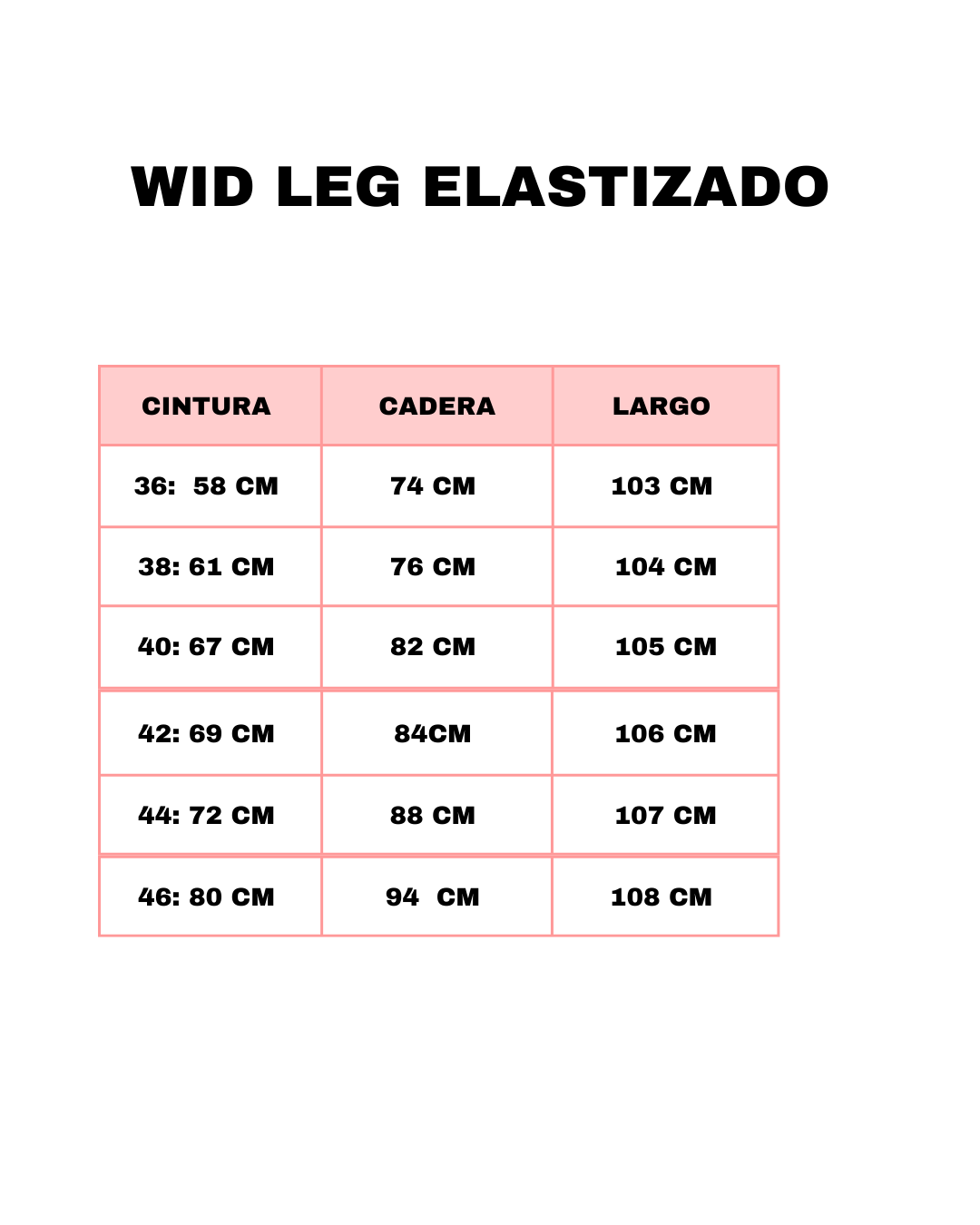 Guía de Talles